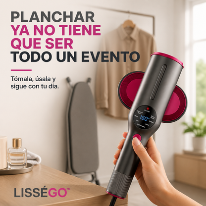 LisséGo™ 2 en 1 — Plancha de Vapor Portátil | Ropa Lisa Sin Sacar la Tabla
